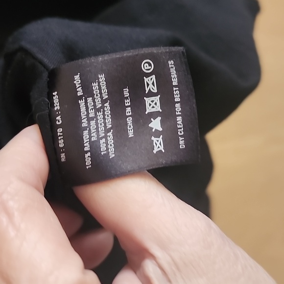 Little Black Rayon Dress - Picture 4 of 4